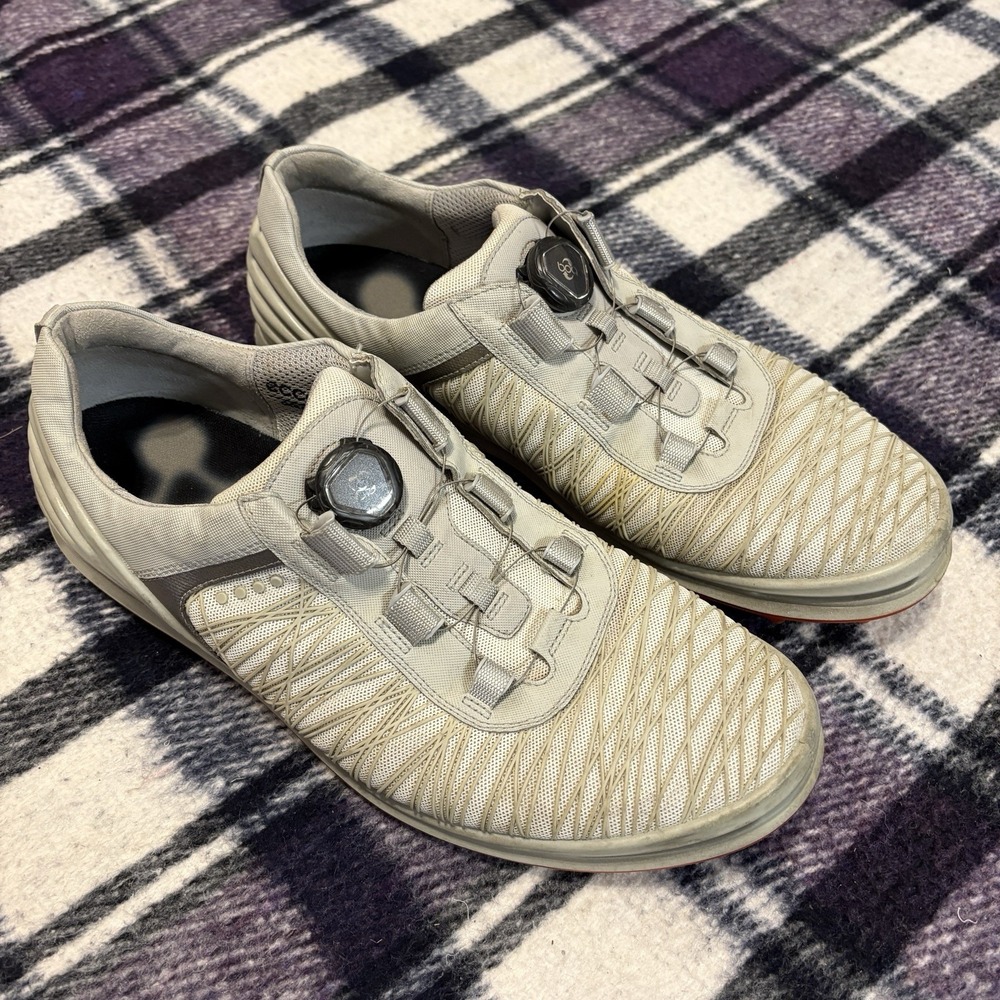 Ecco Hydromax Cage Pro BOA Gray Golf Shoes Spikeless Men's‎ 46 EU Extra Width - Picture 2 of 9